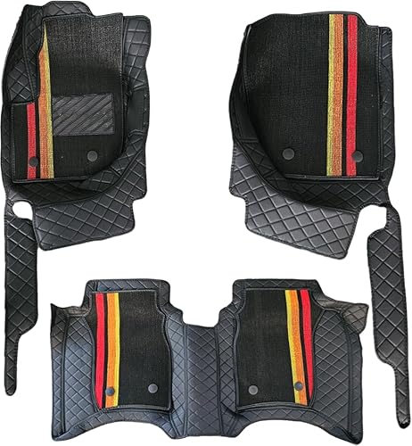 Fußmatten für Honda FIT Jazz 2013–2022 MK3 GK3-7 GH7 GP5-6 – Abnehmbares Doppellagiges Set, maßgeschneiderter Teppich, Allwetter-Fußmatten, langlebige und robuste Autofußmatten von Awotzon