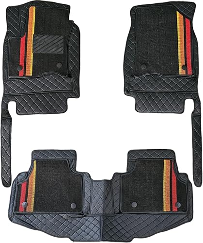 Fußmatten für Hyundai Kona Kauai 2013–Gegenwart SX2 – Abnehmbares Doppellagiges Set, maßgeschneiderter Teppich, Allwetter-Fußmatten, langlebige und robuste Autofußmatten von Awotzon