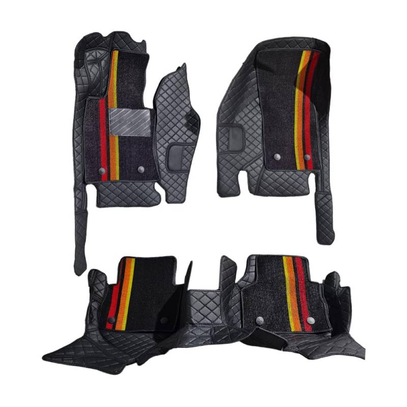 Fußmatten für Infiniti Q50 Nissan Skyline 2014–2024 V37 – Abnehmbares Doppellagiges Set, maßgeschneiderter Teppich, Allwetter-Fußmatten, langlebige und robuste Autofußmatten von Awotzon