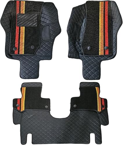 Fußmatten für Jeep Wrangler JK 2006–2016 (SWB) 2-Türen – Abstand zwischen Vordersitzschiene und hinterer Bodennut 25 cm, maßgeschneiderter Teppich, robuste Allwetter-Fußmatten von Awotzon