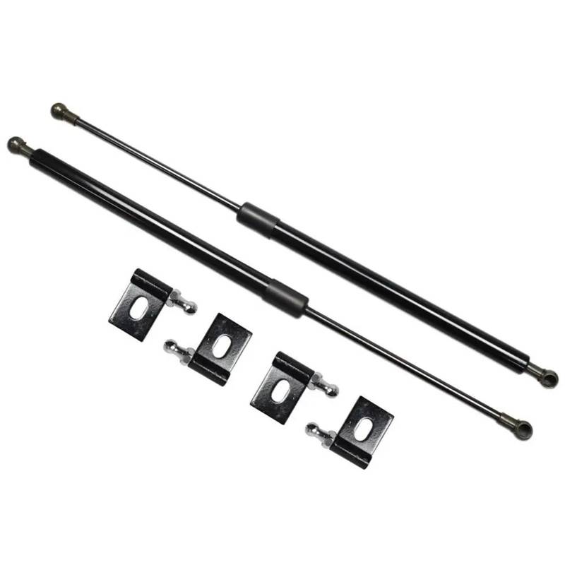 Motorhauben-Gasfeder Für Mitsubishi Lancer Evolution EVO 7 8 9 2001-2008 Vordere Motorhaube Lift Unterstützung Zylinder Schock Dämpfer Kolbenstange Prop Haubendämpfer(Pure Black) von Awqmx