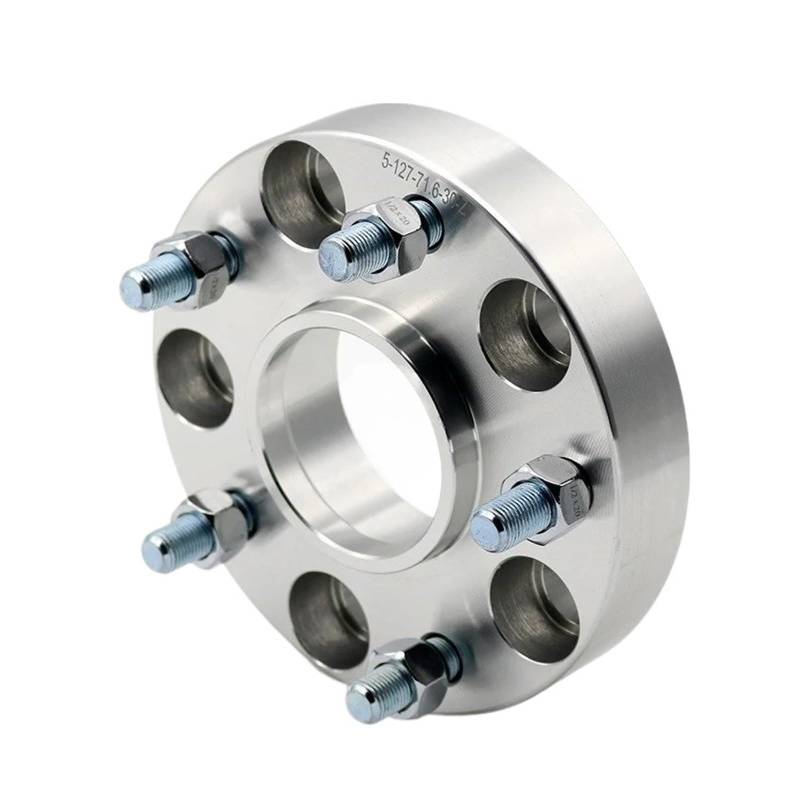 Spurverbreiterung Für Chevrolet Für Buick Universal Auto 2 Stück 15/20/25/35mm Rad Spacer Adapter PCD 5x105 CB 56,6mm 5 Lug Anzug Spurverbreiterungen Distanzscheiben(2PCS 25mm Silver) von Awqmx