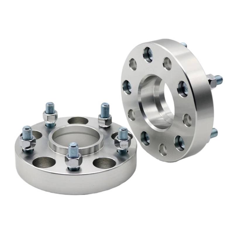 Spurverbreiterung Für DODGE Universal Car M14xP1.5 2 Stück 20/25/30/35/40/45/50mm PCD 5x115 CB 71,6mm Aluminium-Radabstandshalteradapter 5 Lug Suit Spurverbreiterungen Distanzscheiben(2PCS 40mm Silver von Awqmx