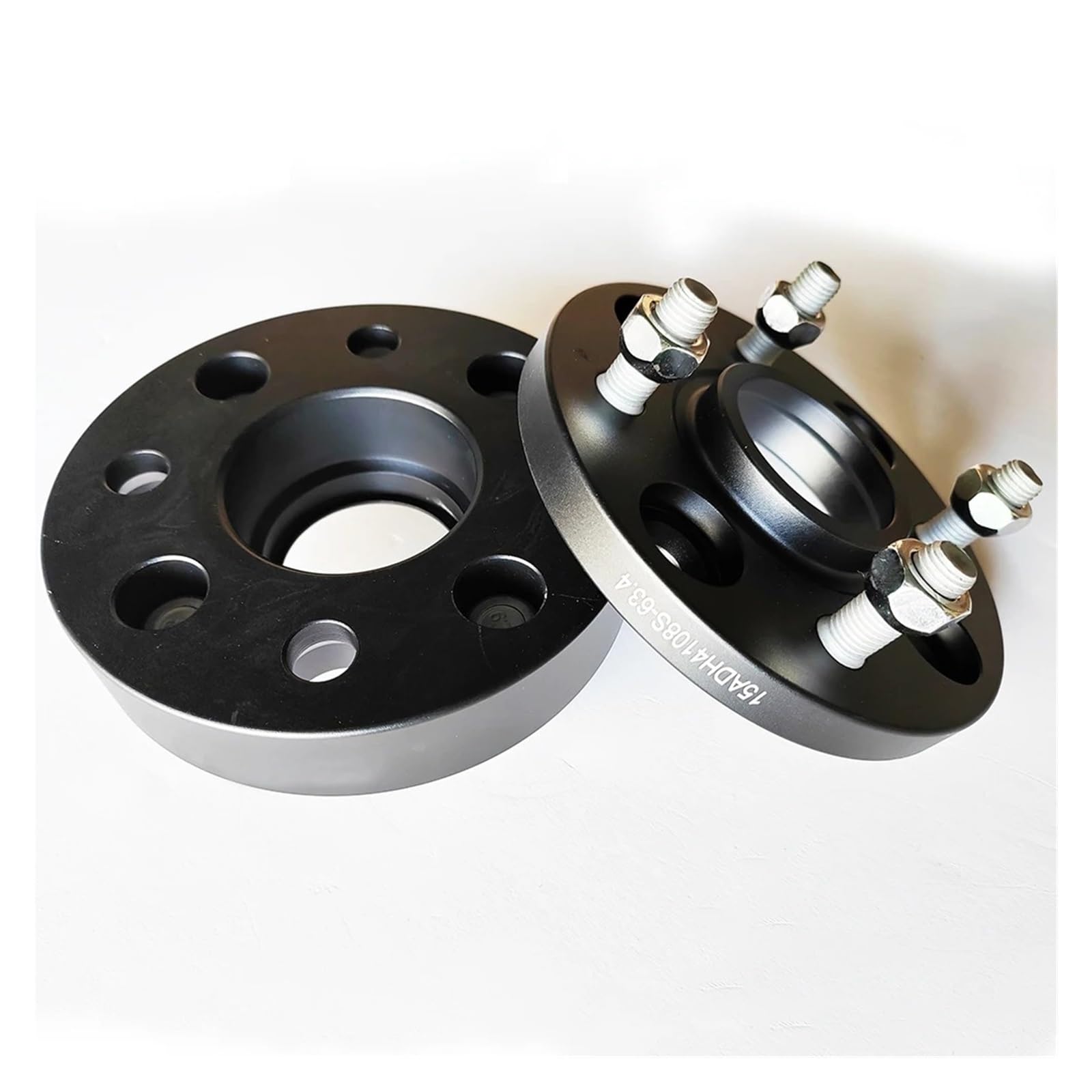 Spurverbreiterung Für Ford Für B-Max Für Ecosport Für Focus Für Sierra 4x108 CB63.4 + 10pc Stud M12x1.5 1 Paar Rad Spacer Spurverbreiterungen Distanzscheiben(25mm Black) von Awqmx