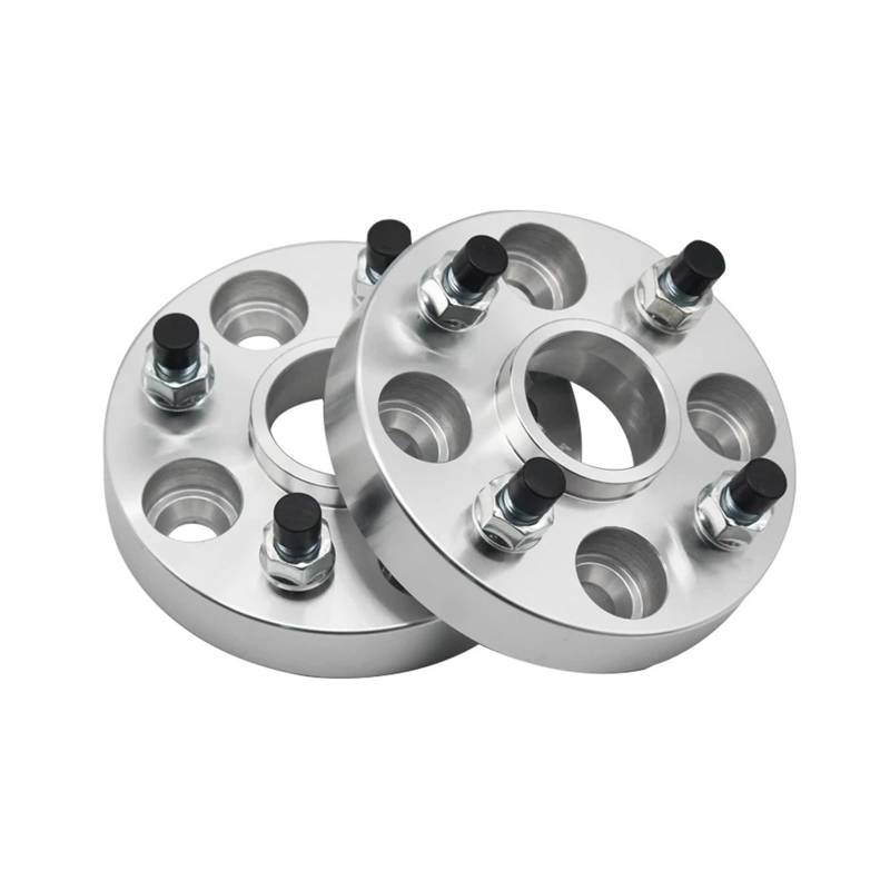 Spurverbreiterung Für Ford Für B-Max Für Ecosport Für Focus Für Sierra 4x108 CB63.4 + 10pc Stud M12x1.5 1 Paar Rad Spacer Spurverbreiterungen Distanzscheiben(25mm Silver) von Awqmx
