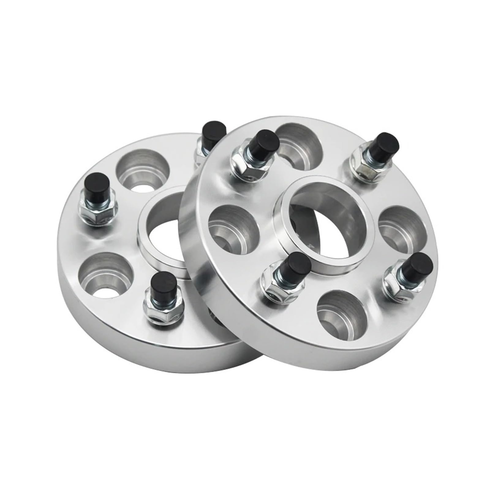 Spurverbreiterung Für Ford Für B-Max Für Ecosport Für Focus Für Sierra 4x108 CB63.4 + 10pc Stud M12x1.5 1 Paar Rad Spacer Spurverbreiterungen Distanzscheiben(30mm Silver) von Awqmx