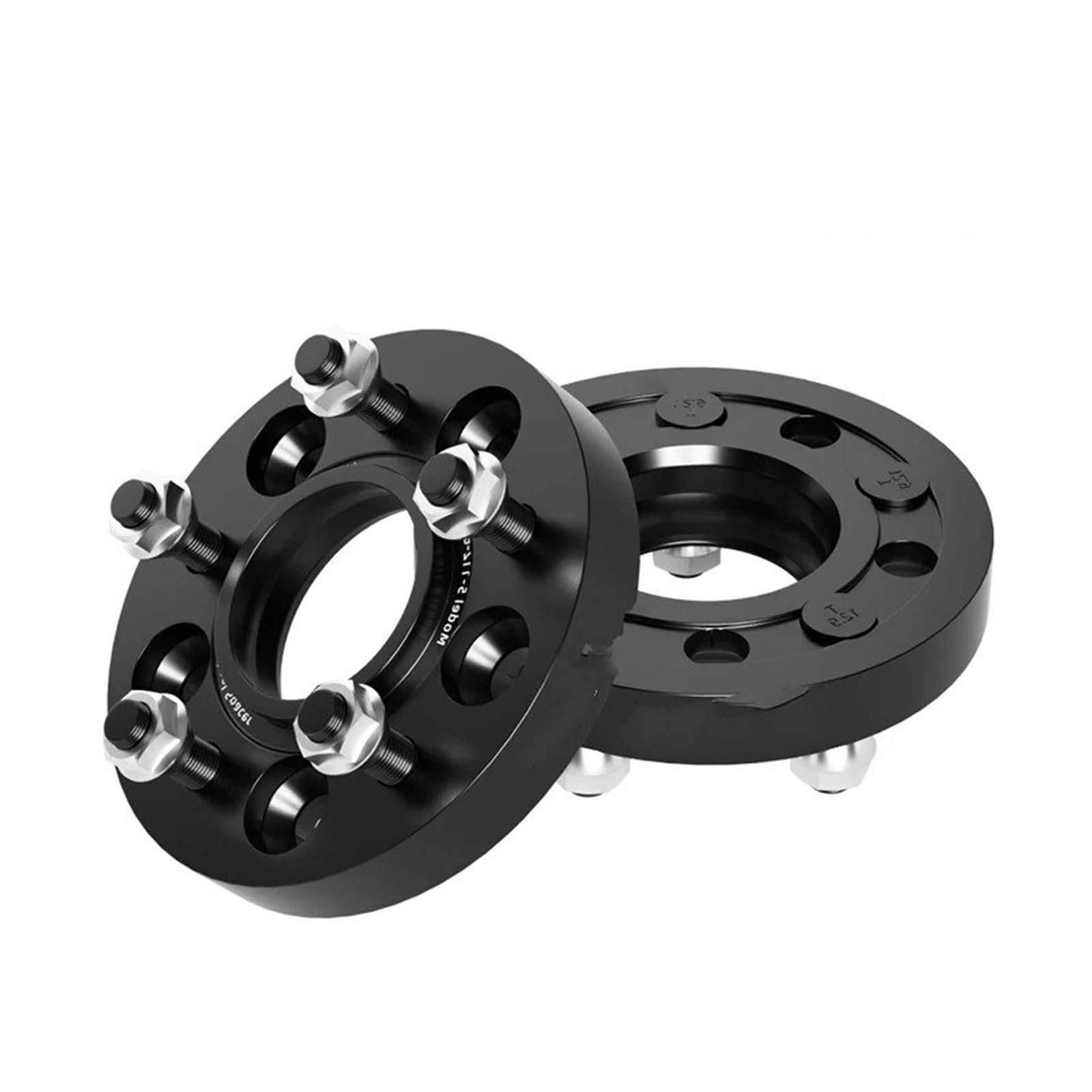 Spurverbreiterung Für Lexus Für RC Flanschplatte 15/20/25/30/35 Mm 2/4 Stück 5 X 114,3 CB60.1 Mm M12 X 1,5 Hub Centric Black Forged Rad Spacer Spurverbreiterungen Distanzscheiben(2pcs 15mm) von Awqmx