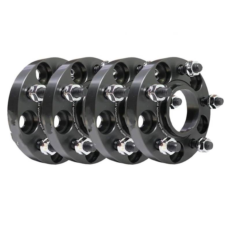 Spurverbreiterung Für MAZDA Für Mitsubishi Motoren Für Hyundai Für Kia Auto 4Pcs 15/20/25/30/35mm PCD 5x 114,3 CB 67,1mm M12x 1,5 Rad Spacer Adapter 5 Lug Anzug Spurverbreiterungen Distanzscheiben(4pc von Awqmx