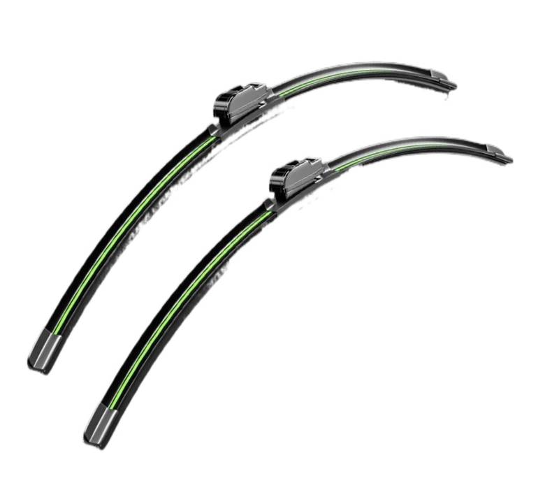Wischerblatt Für Opel Für Insignia AB 2008-2023 Frontscheibenwischerblätter 2 Stücke Windschutzscheibenfensterzubehör Scheibenwischer Wischblatt(B 2017-2023 Black-Green) von Awqmx