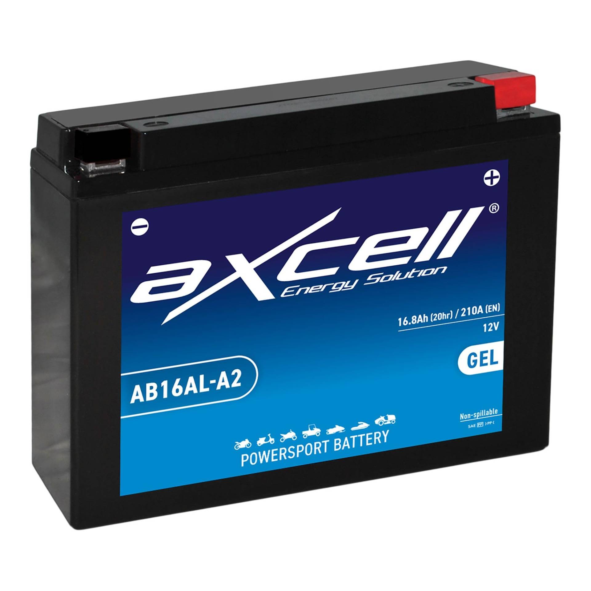AXCELL Batterie 12V YB16AL-A2 GEL 51616 passend für Yamaha VMX 1200 V-Max 2WE 1988-1995 AXCELL Batterie 12V YB16AL-A2 GEL 51616 passend für Yamaha VMX 1200 V-Max 2WE 1988-1995 von Axcell