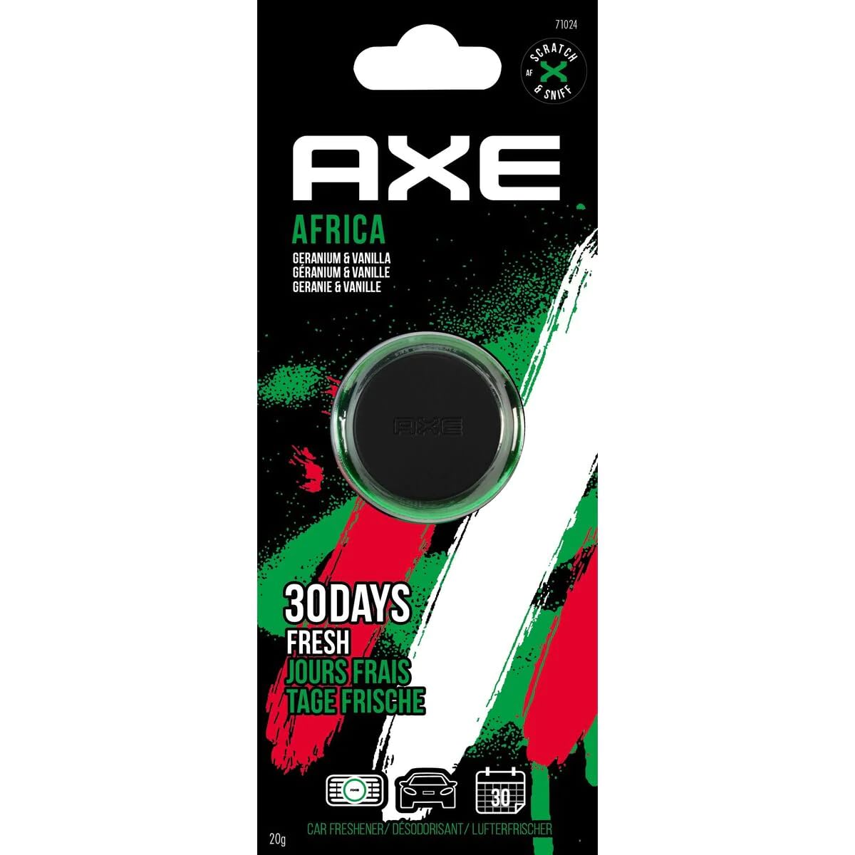 AXE 1711724 Lufterfrischer Mini Vent Air Freshener Africa, grün von Axe