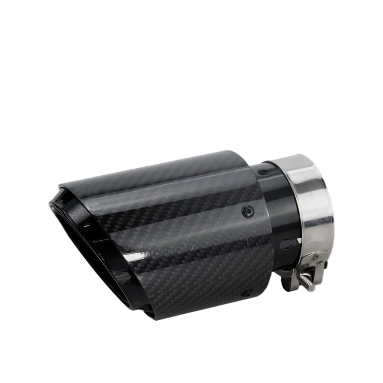 Auspuffspitze Carbon-Auspuffspitzen, Mehrfarbiges Schalldämpfer-Endrohr Für Dekorieren Universeller Schalldämpferrohre Auspuffrohr Spitzen(Black 63-89) von Axexnejv