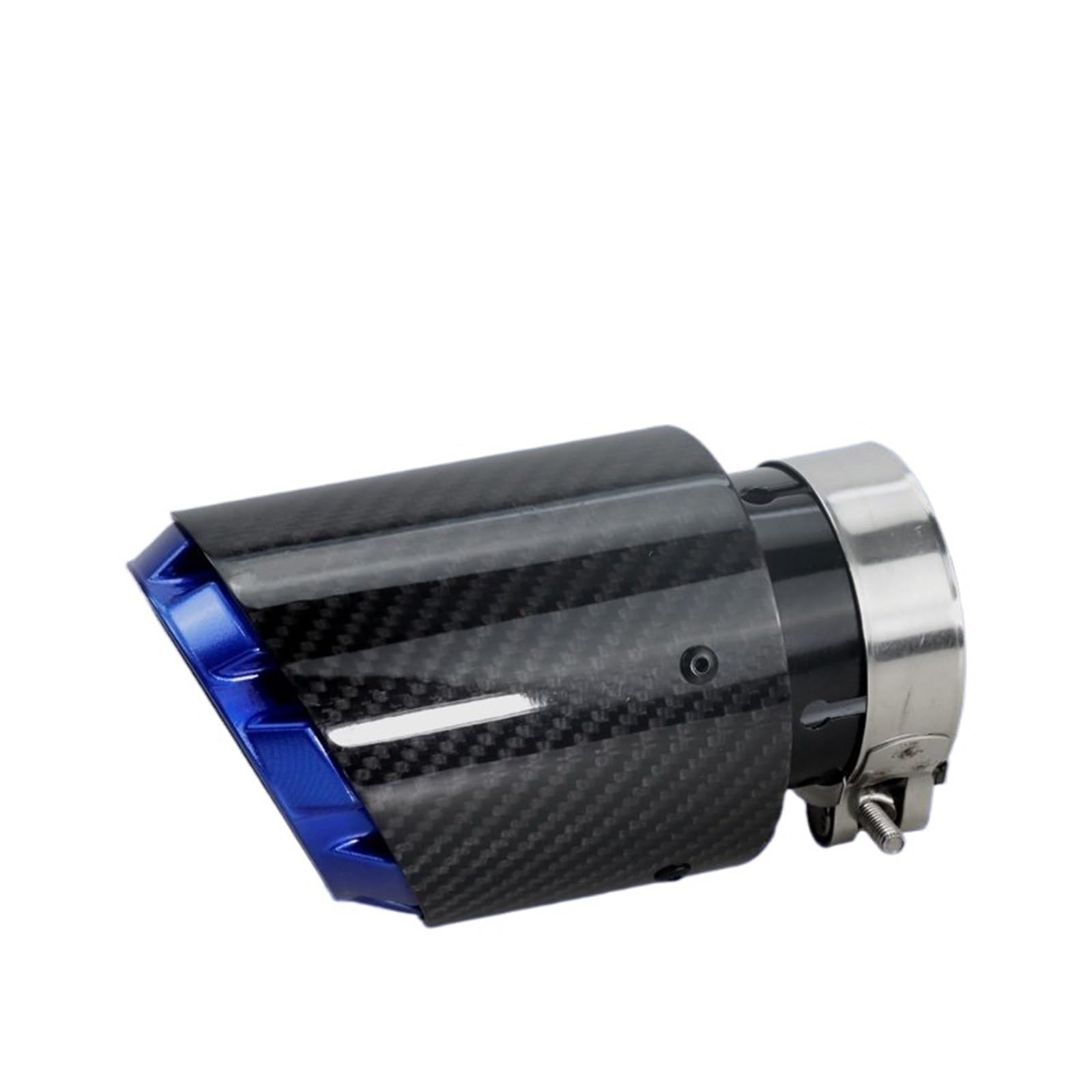 Auspuffspitze Carbon-Auspuffspitzen, Mehrfarbiges Schalldämpfer-Endrohr Für Dekorieren Universeller Schalldämpferrohre Auspuffrohr Spitzen(Blue 63-101) von Axexnejv