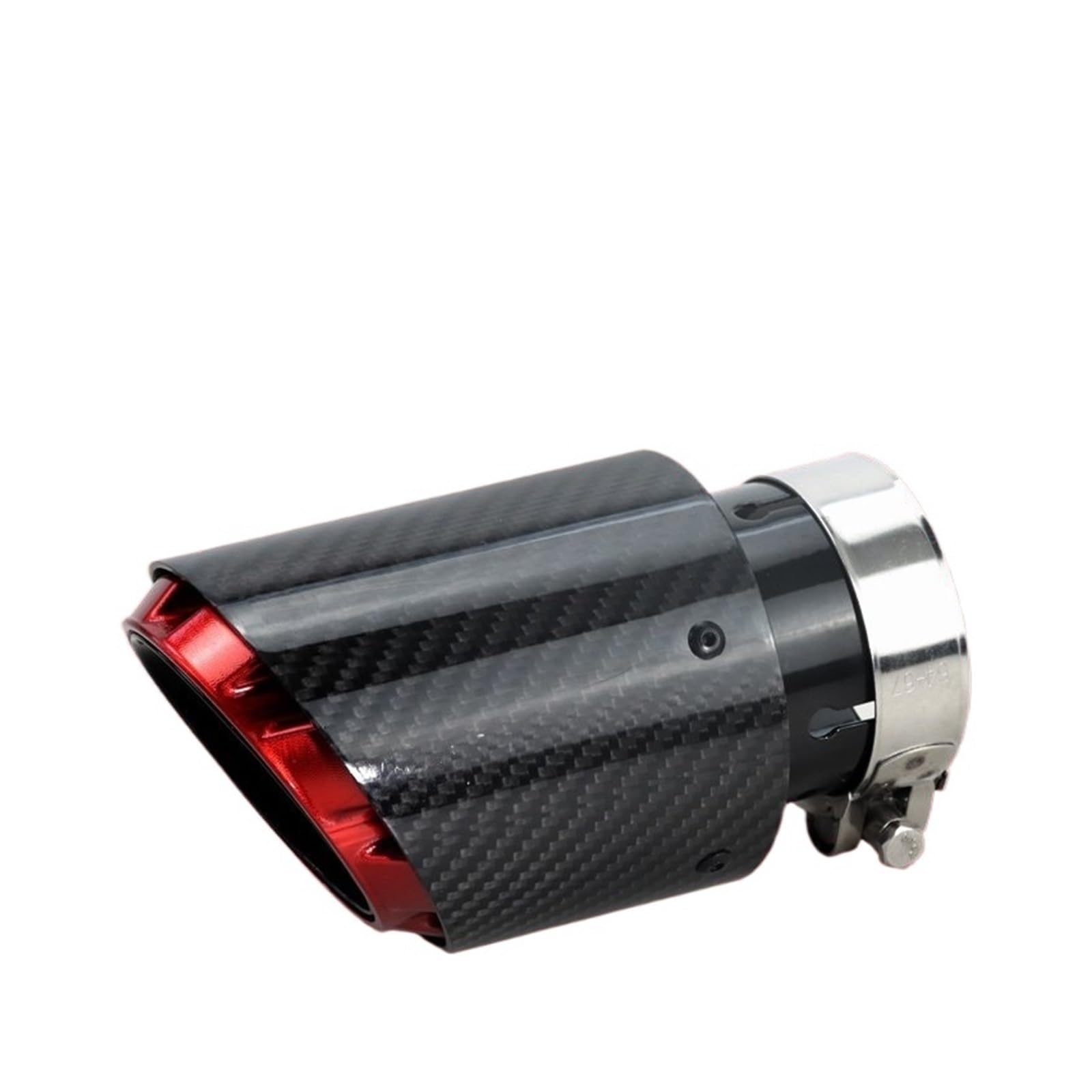 Auspuffspitze Carbon-Auspuffspitzen, Mehrfarbiges Schalldämpfer-Endrohr Für Dekorieren Universeller Schalldämpferrohre Auspuffrohr Spitzen(Red 63-101) von Axexnejv