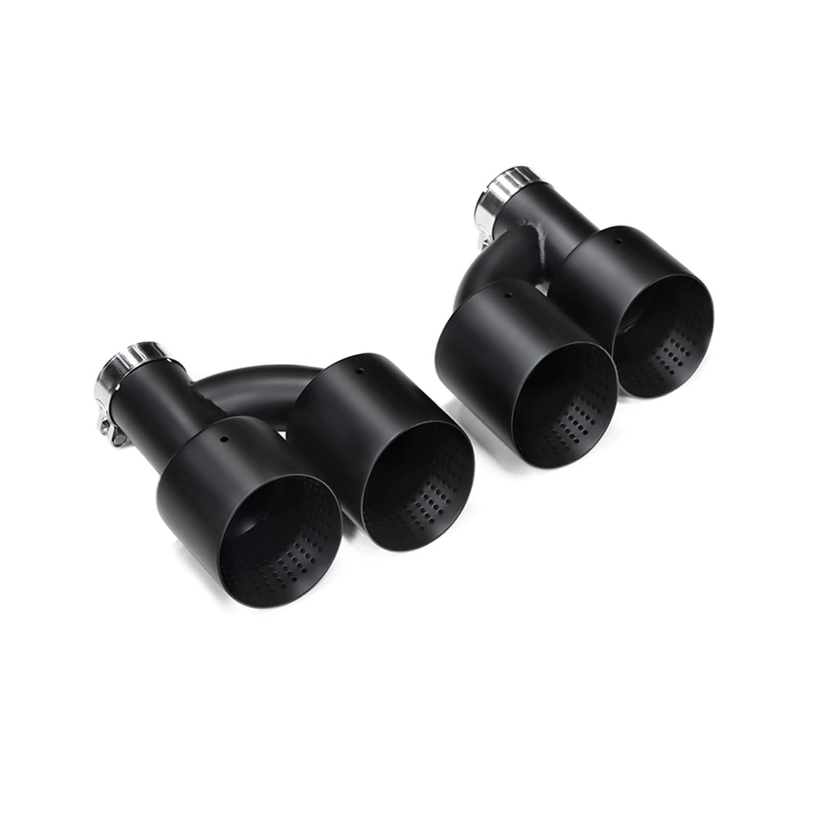 Auspuffspitze Für 535i 535d F10 F11 F18 Upgrade Für M5 Stoßstange Quad Endrohr Schalldämpfer Auspuffanlage 1 Paar Auspuffendrohr Spitze Auspuffrohr Spitzen(Black A) von Axexnejv