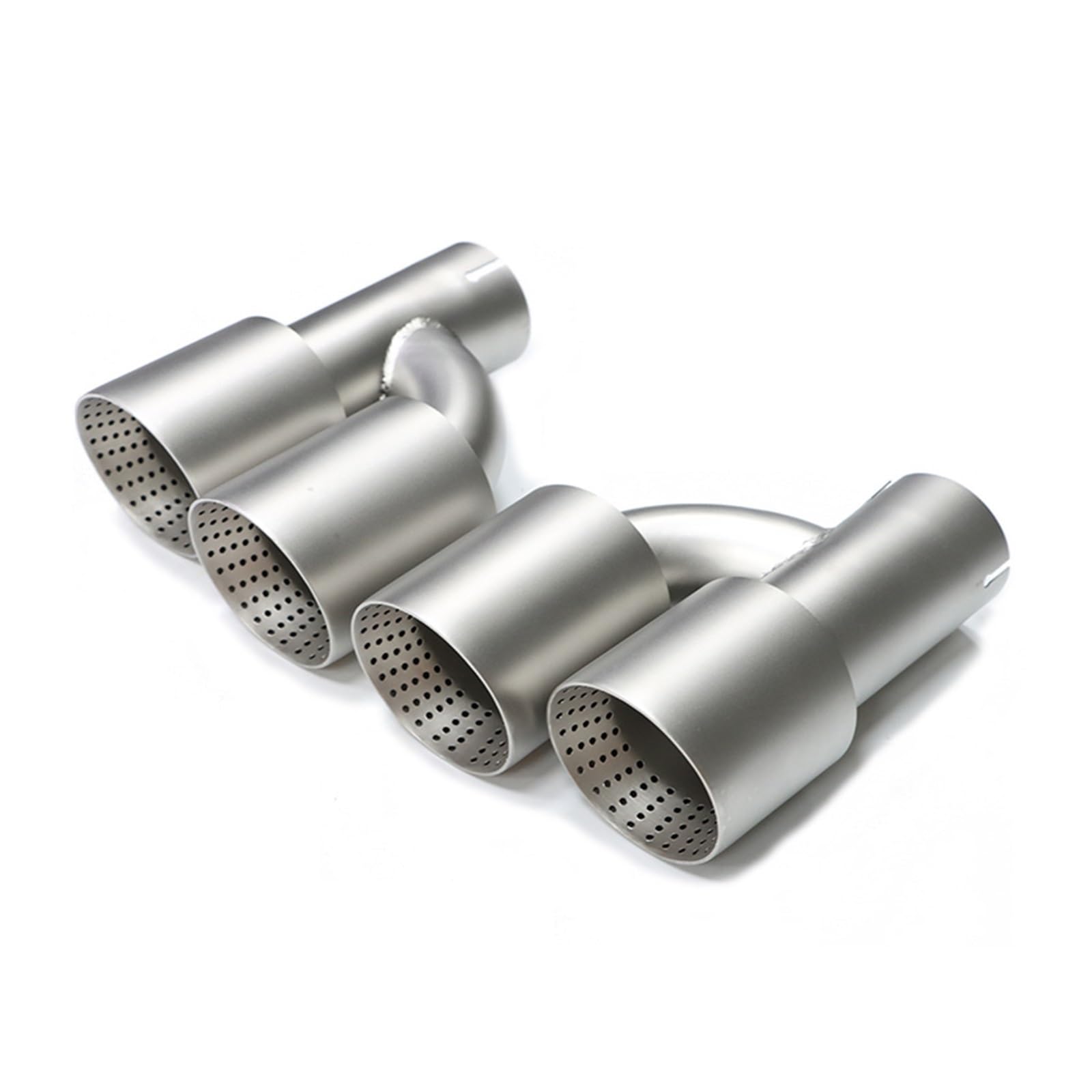 Auspuffspitze Für 535i 535d F10 F11 F18 Upgrade Für M5 Stoßstange Quad Endrohr Schalldämpfer Auspuffanlage 1 Paar Auspuffendrohr Spitze Auspuffrohr Spitzen(Silver B) von Axexnejv