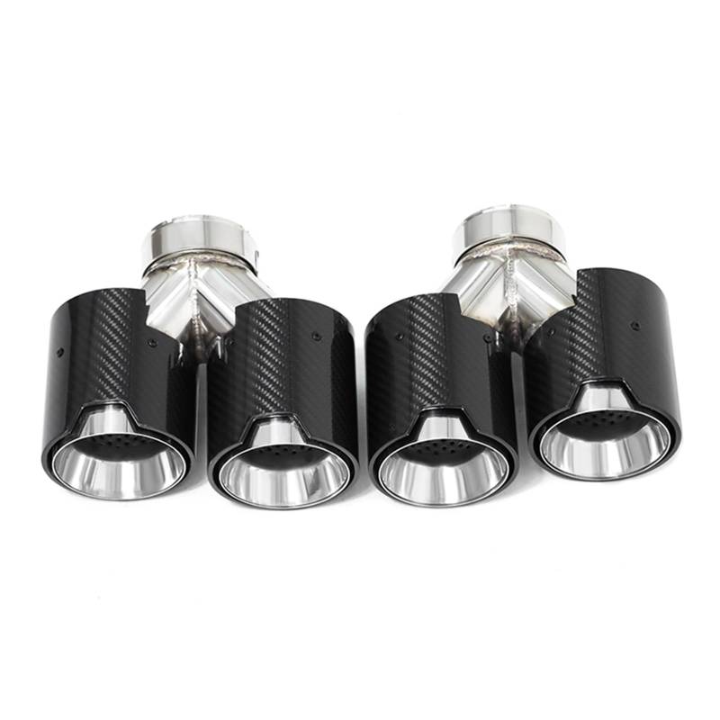Auspuffspitze Für 535i 535d F10 F11 F18 Verbesserte G30 G31 Für M5 Stoßstange Schalldämpfer Auspuff System 1 Paar Quad Auspuff Endrohre Auspuffrohr Spitzen(Carbon Fiber C) von Axexnejv