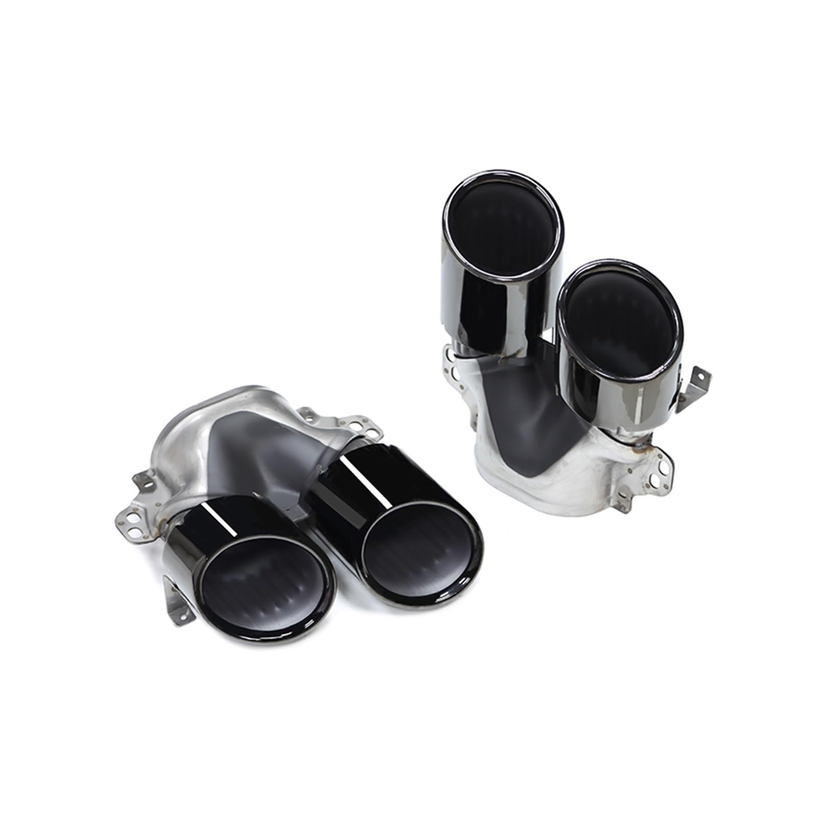 Auspuffspitze Für Benz A-Klasse W177 A35 A200 A180 Upgrade A45 Heckstoßstange Schalldämpfer Header Auspuffanlage Quad Auto Auspuffspitze Auspuffrohr Spitzen(Black A) von Axexnejv