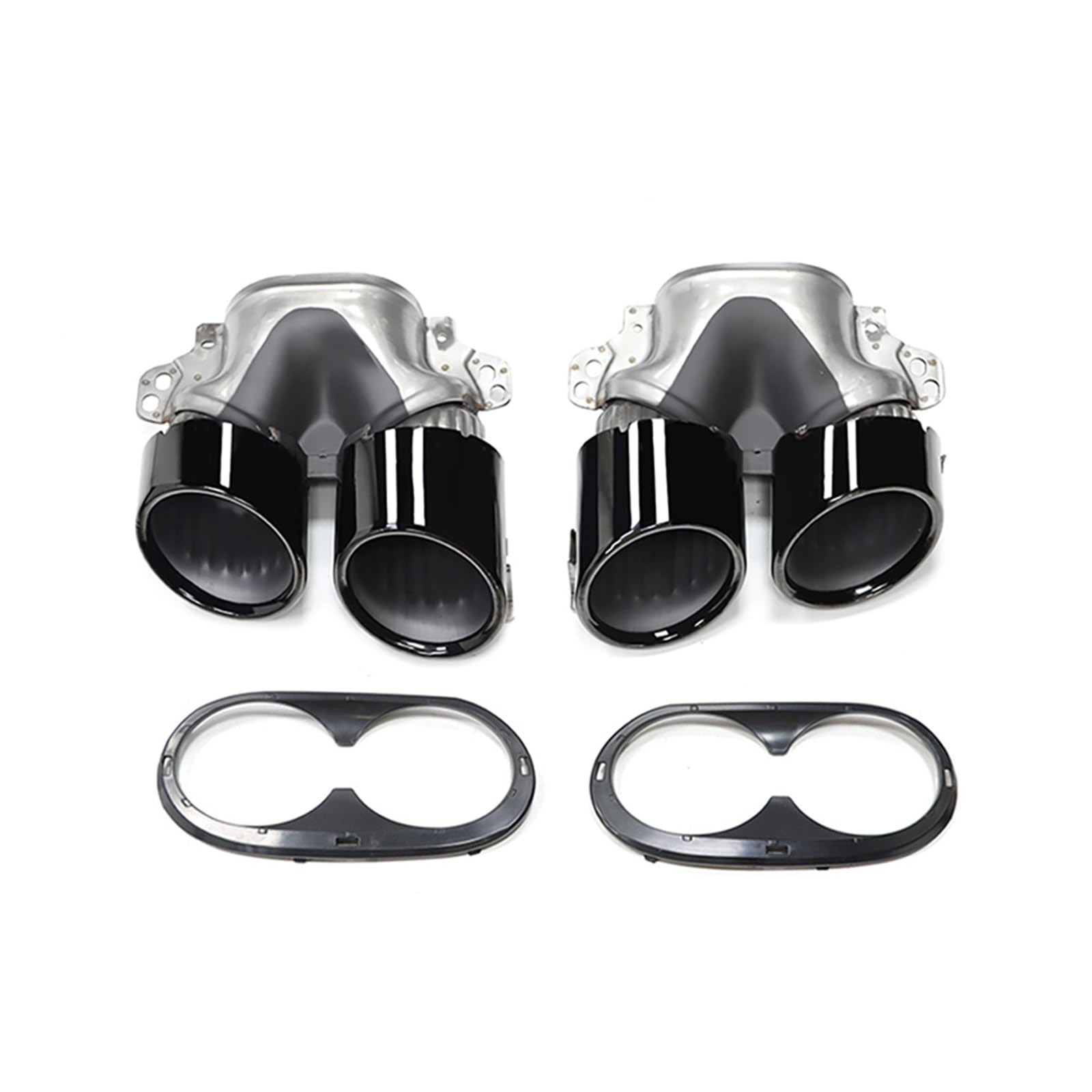 Auspuffspitze Für Benz A-Klasse W177 A35 A200 A180 Upgrade A45 Heckstoßstange Schalldämpfer Header Auspuffanlage Quad Auto Auspuffspitze Auspuffrohr Spitzen(Black B) von Axexnejv