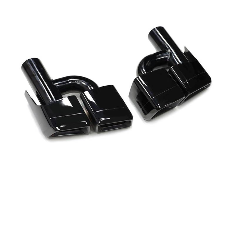 Auspuffspitze Für Benz W212 E-Klasse Tuning E200 E260 E300 Upgrade E63 Endrohr Vier Outlet Quadratische Edelstahl Schalldämpfer Düse Auspuffrohr Spitzen(H Type Black) von Axexnejv