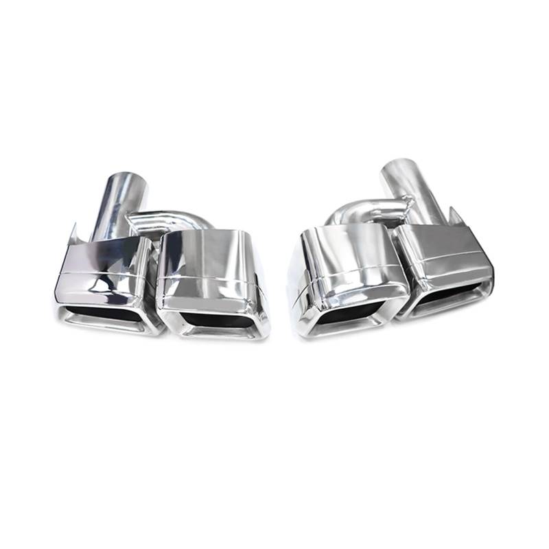 Auspuffspitze Für Benz W218 Für CLS 320 300 500 Upgrade Für CLS63 4 Outlet Square Endrohr Schalldämpfer Auspuffrohr Endrohr Auspuffrohr Spitzen(H Type Silver) von Axexnejv