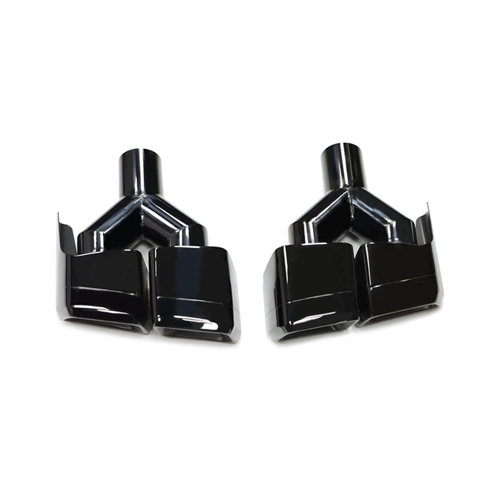 Auspuffspitze Für Benz W218 Für CLS 320 300 500 Upgrade Für CLS63 4 Outlet Square Endrohr Schalldämpfer Auspuffrohr Endrohr Auspuffrohr Spitzen(Y Type Black) von Axexnejv