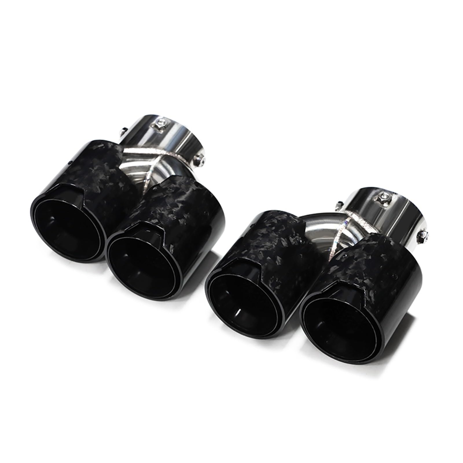 Auspuffspitze Für G20 G21 M340i G22 M240i G42 M440i Auspuff Edelstahl Schalldämpfer Spitze Düse Quad Auto Auspuff Endrohr Auspuffrohr Spitzen(Carbon Fiber A1) von Axexnejv