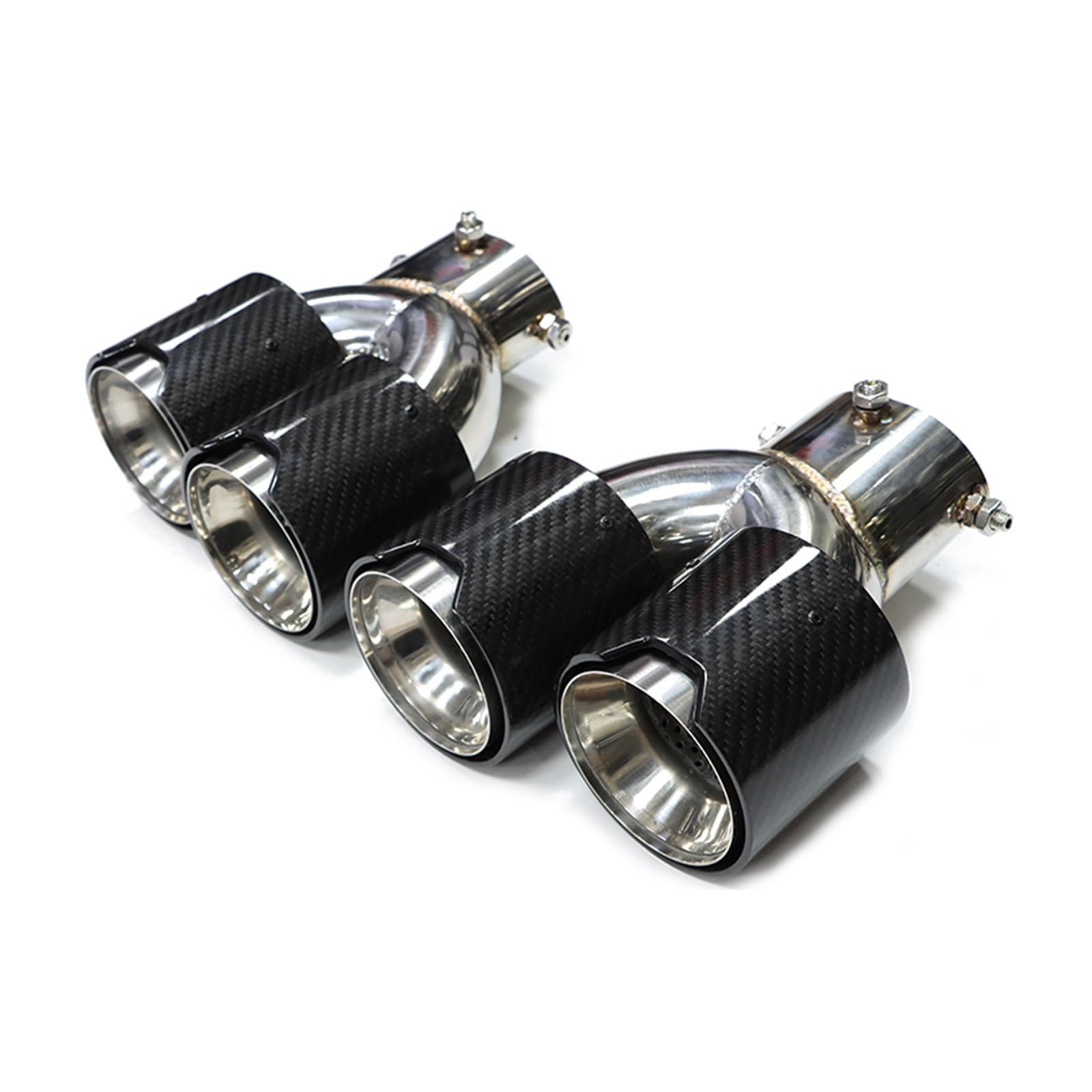 Auspuffspitze Für G20 G21 M340i G22 M240i G42 M440i Auspuff Edelstahl Schalldämpfer Spitze Düse Quad Auto Auspuff Endrohr Auspuffrohr Spitzen(Carbon Fiber C) von Axexnejv