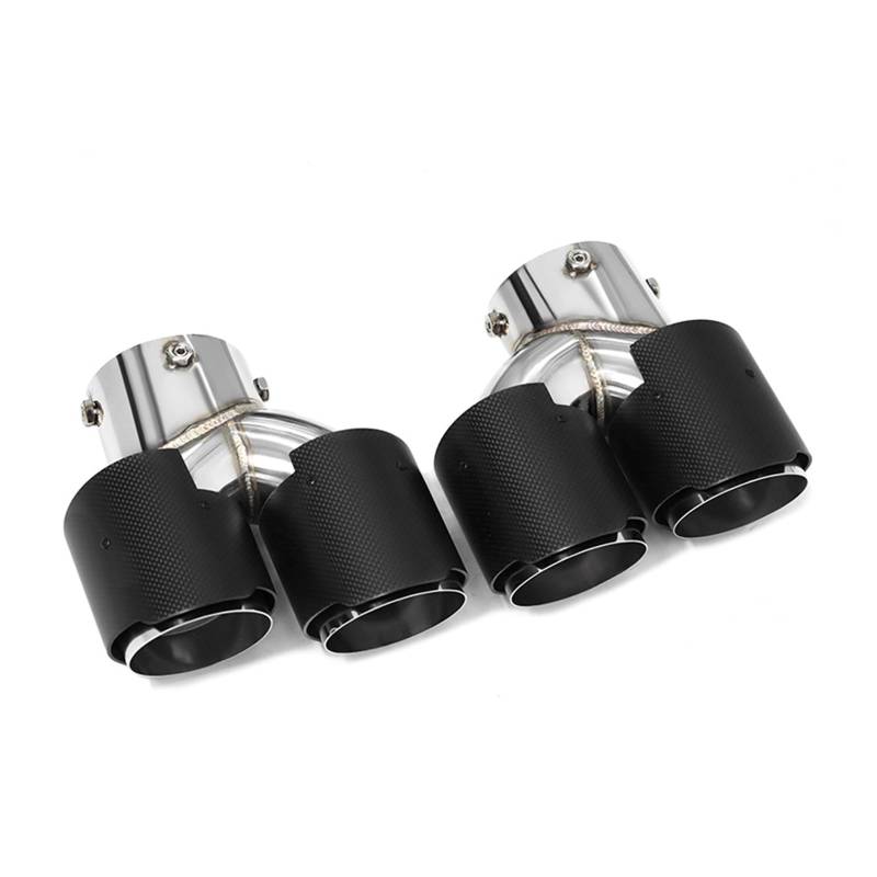 Auspuffspitze Für G20 G21 M340i G22 M240i G42 M440i Auspuff Edelstahl Schalldämpfer Spitze Düse Quad Auto Auspuff Endrohr Auspuffrohr Spitzen(Carbon Fiber D) von Axexnejv