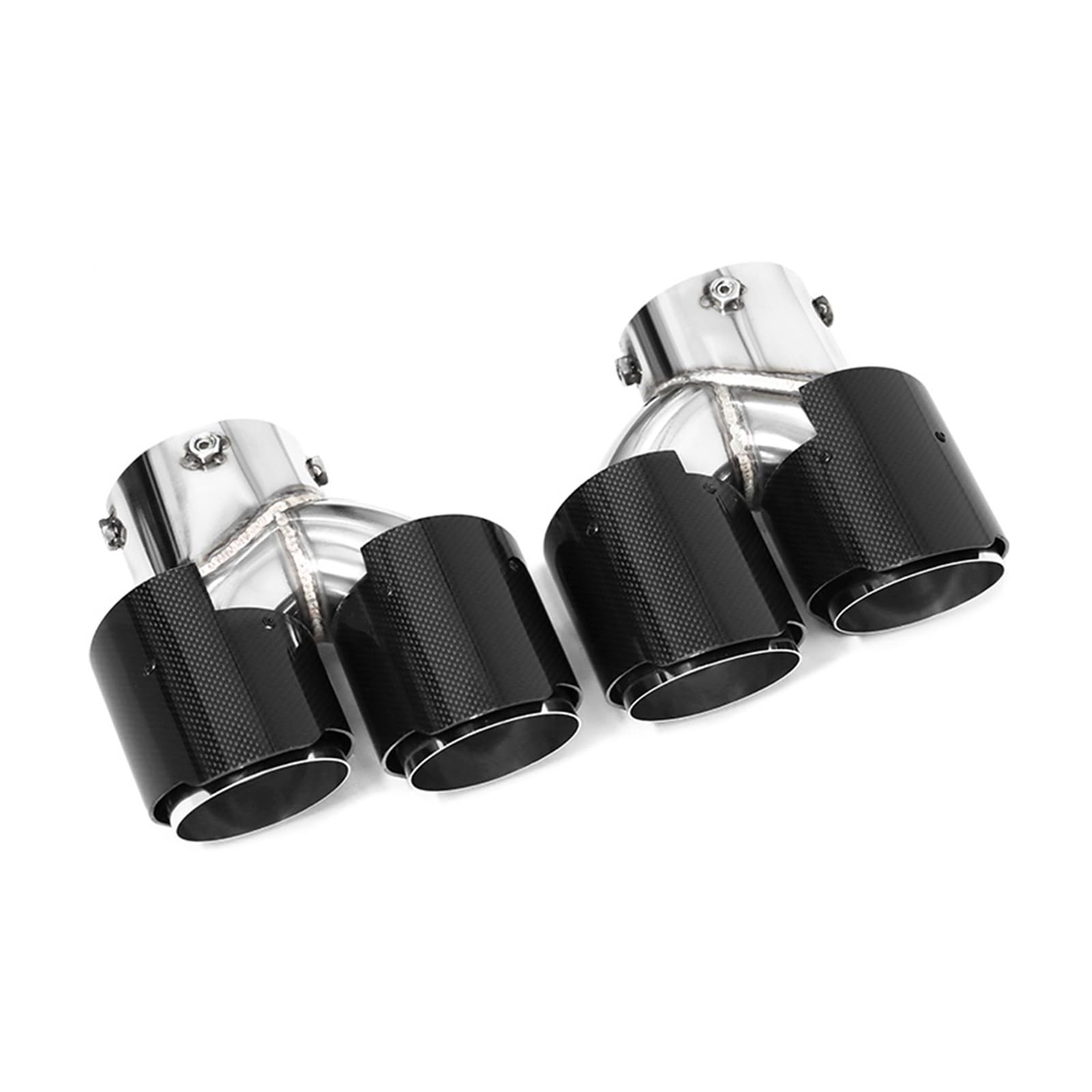 Auspuffspitze Für G20 G21 M340i G22 M240i G42 M440i Auspuff Edelstahl Schalldämpfer Spitze Düse Quad Auto Auspuff Endrohr Auspuffrohr Spitzen(Carbon Fiber D1) von Axexnejv