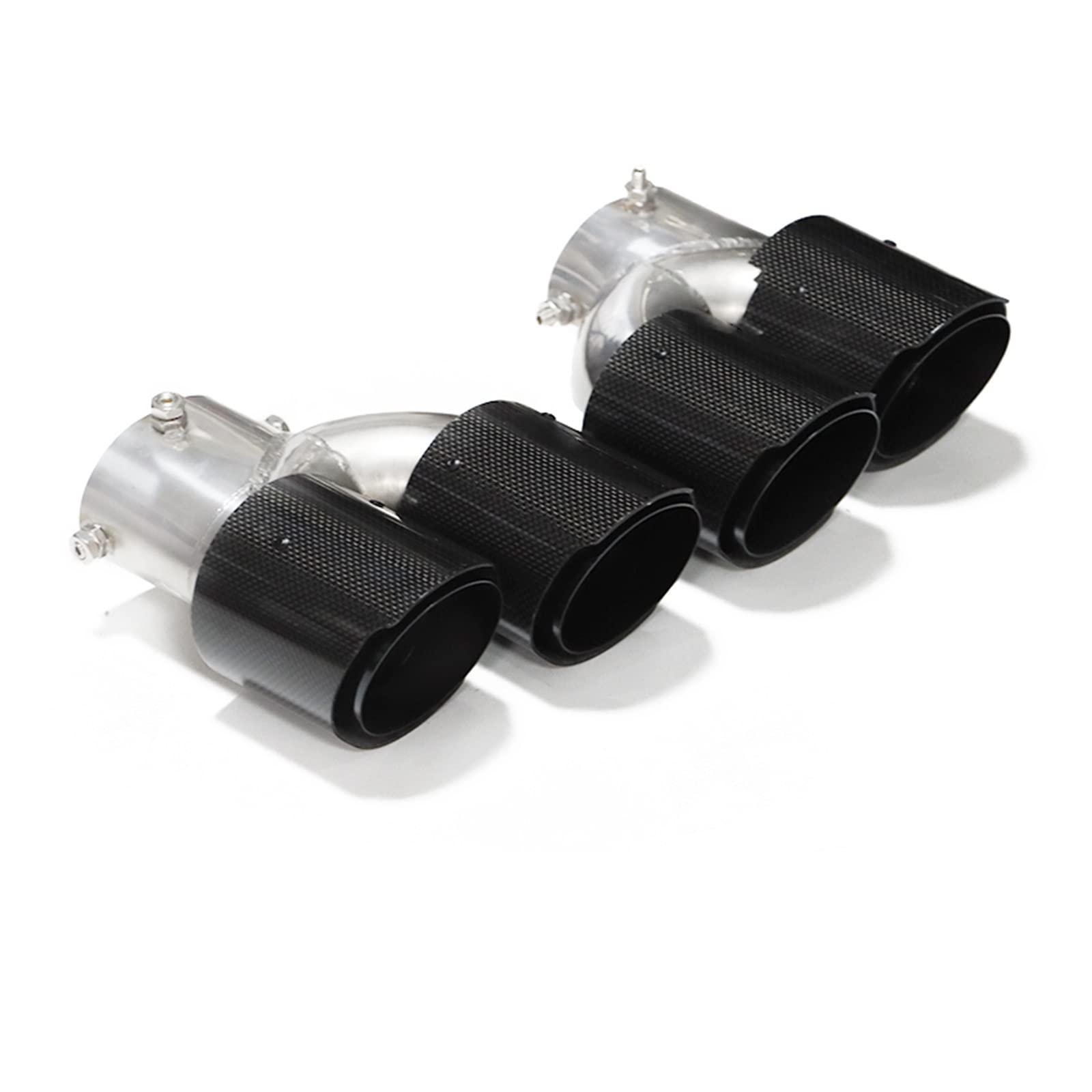 Auspuffspitze Für G20 G21 M340i G22 M240i G42 M440i Auspuff Edelstahl Schalldämpfer Spitze Düse Quad Auto Auspuff Endrohr Auspuffrohr Spitzen(Carbon Fiber E1) von Axexnejv