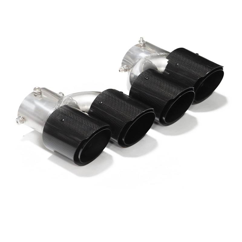 Auspuffspitze Für G20 G21 M340i G22 M240i G42 M440i Auspuff Edelstahl Schalldämpfer Spitze Düse Quad Auto Auspuff Endrohr Auspuffrohr Spitzen(Carbon Fiber E1) von Axexnejv