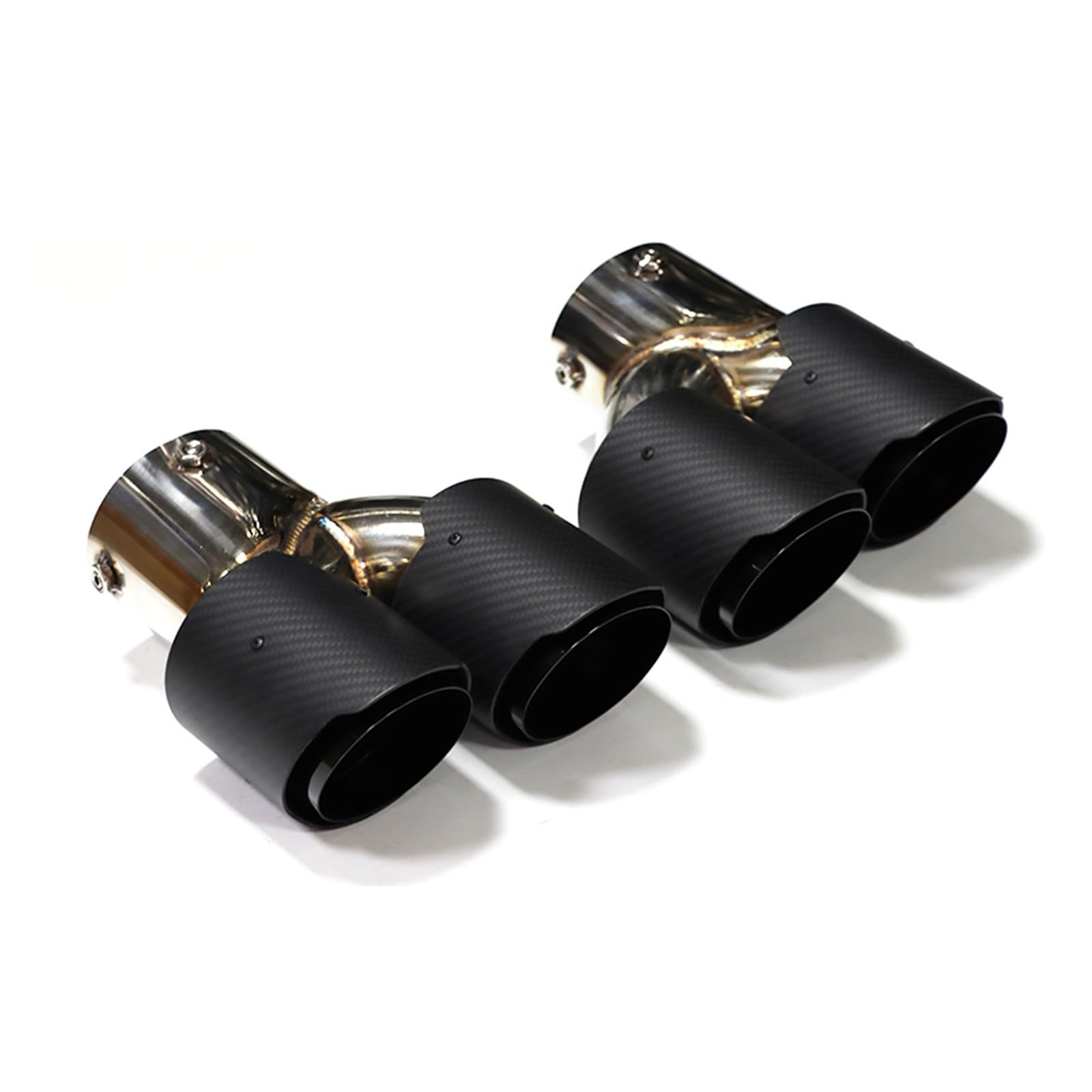 Auspuffspitze Für G20 G21 M340i G22 M240i G42 M440i Auspuff Edelstahl Schalldämpfer Spitze Düse Quad Auto Auspuff Endrohr Auspuffrohr Spitzen(Carbon Fiber F) von Axexnejv