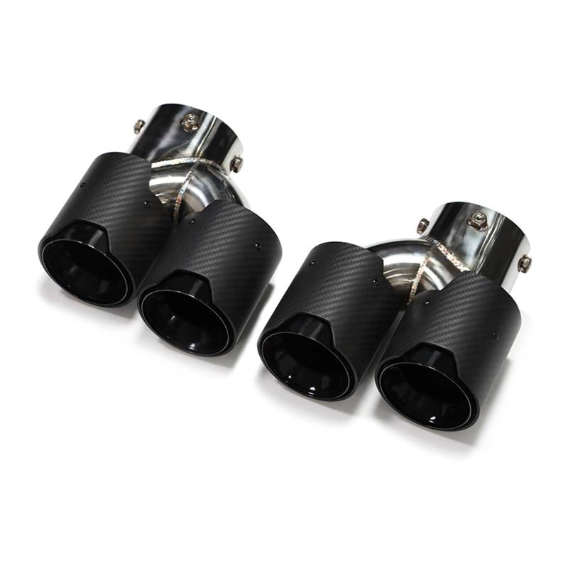 Auspuffspitze Für G20 G21 M340i G22 M240i G42 M440i Auspuff Edelstahl Schalldämpfer Spitze Düse Quad Auto Auspuff Endrohr Auspuffrohr Spitzen(Carbon Fiber H) von Axexnejv