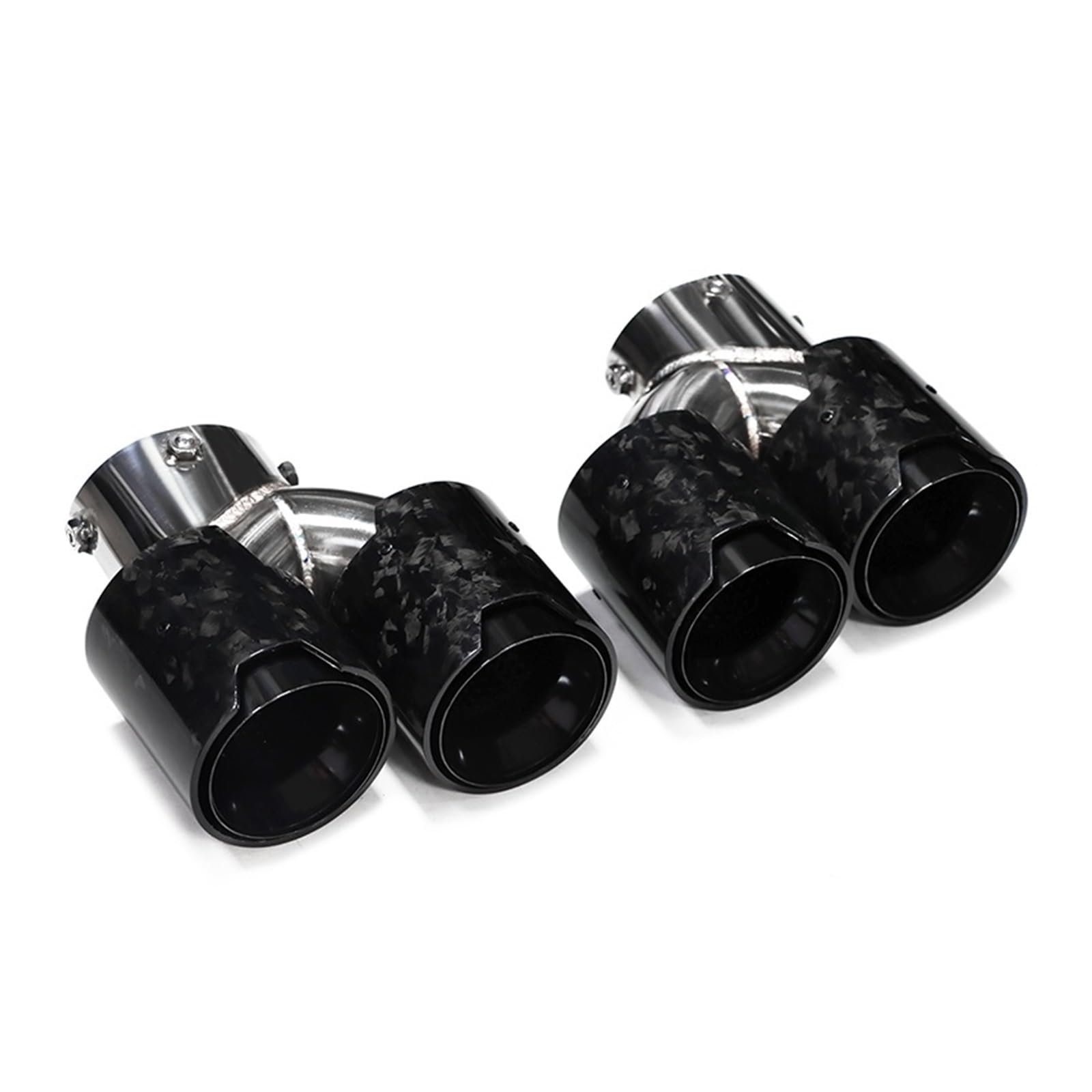 Auspuffspitze Für G20 G21 M340i G42 440i G22 M240i Dual Vier Auspuff Schalldämpfer Spitze Auspuff System Düse Endrohr Auspuffrohr Spitzen(Carbon Fiber F) von Axexnejv