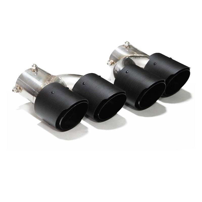 Auspuffspitze Für G20 G21 M340i G42 440i G22 M240i Dual Vier Auspuff Schalldämpfer Spitze Auspuff System Düse Endrohr Auspuffrohr Spitzen(Carbon Fiber H) von Axexnejv