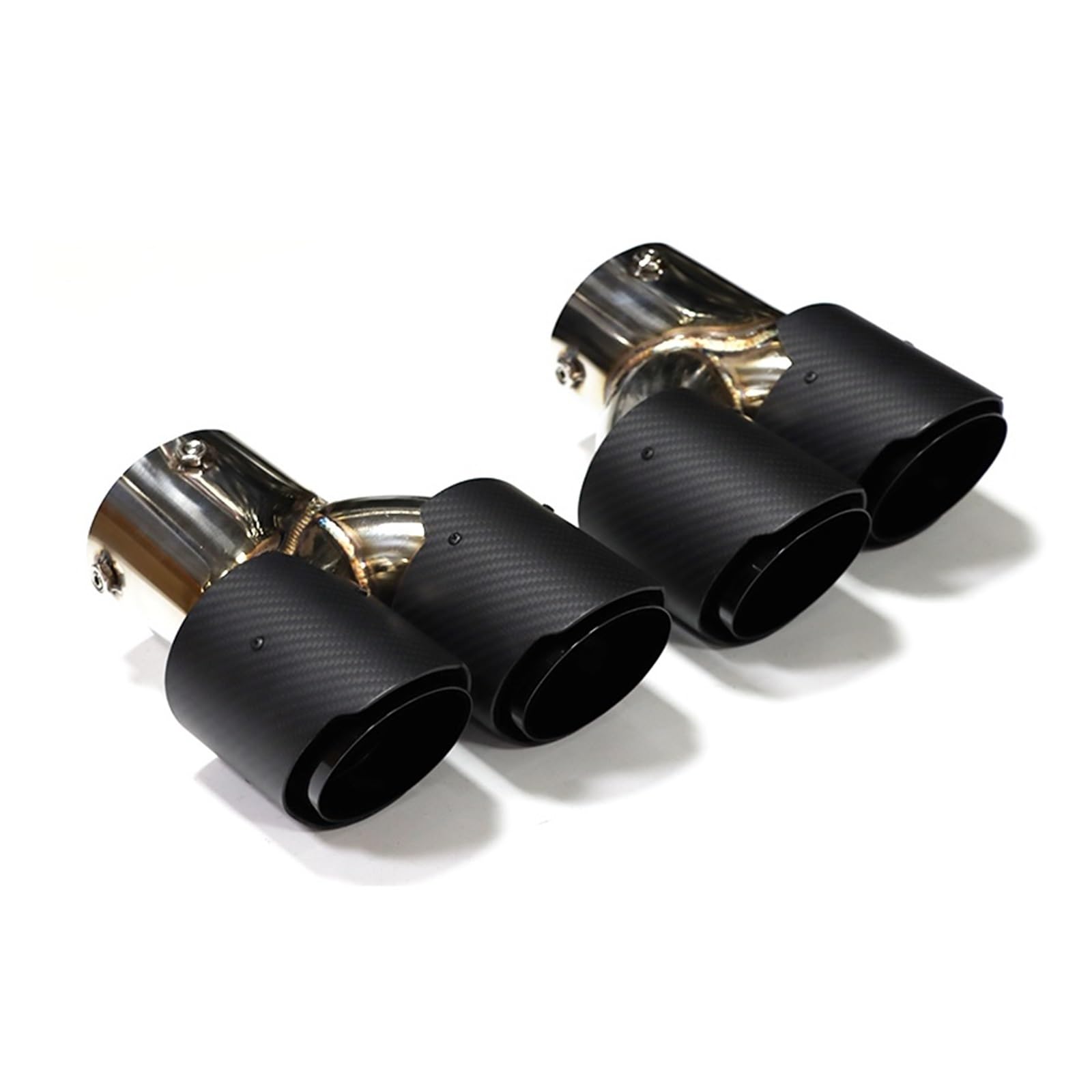 Auspuffspitze Für G20 G21 M340i G42 440i G22 M240i Dual Vier Auspuff Schalldämpfer Spitze Auspuff System Düse Endrohr Auspuffrohr Spitzen(Carbon Fiber K) von Axexnejv