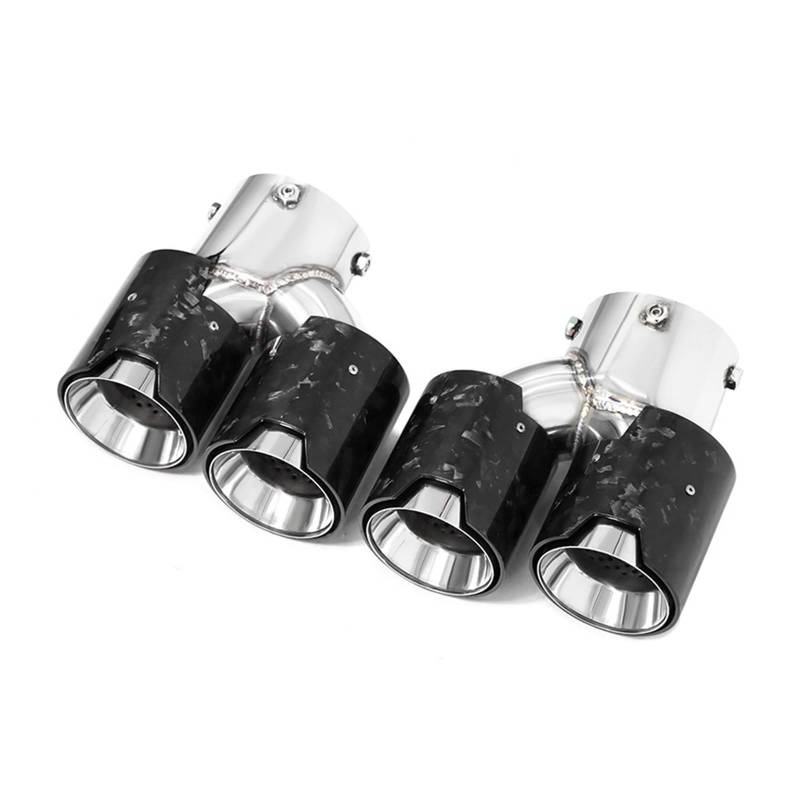 Auspuffspitze Für G20 G21 M340i G42 440i G22 M240i Dual Vier Auspuff Schalldämpfer Spitze Auspuff System Düse Endrohr Auspuffrohr Spitzen(Carbon Fiber M) von Axexnejv