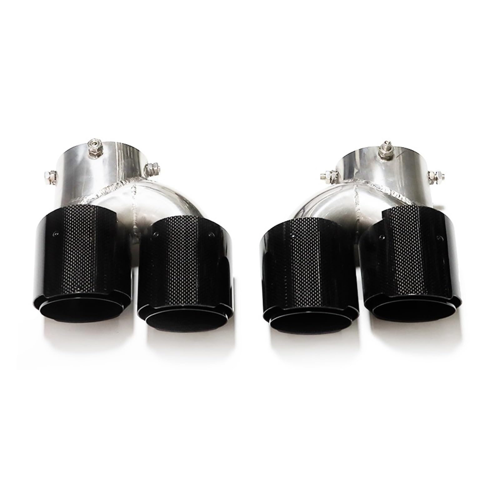 Auspuffspitze Für G22 G23 G26 M440i 2021 2022+ Dual M Auspuffrohr Schalldämpfer Spitze Auspuffanlage Düse Endrohr Auspuffrohr Spitzen(Carbon Fiber B) von Axexnejv