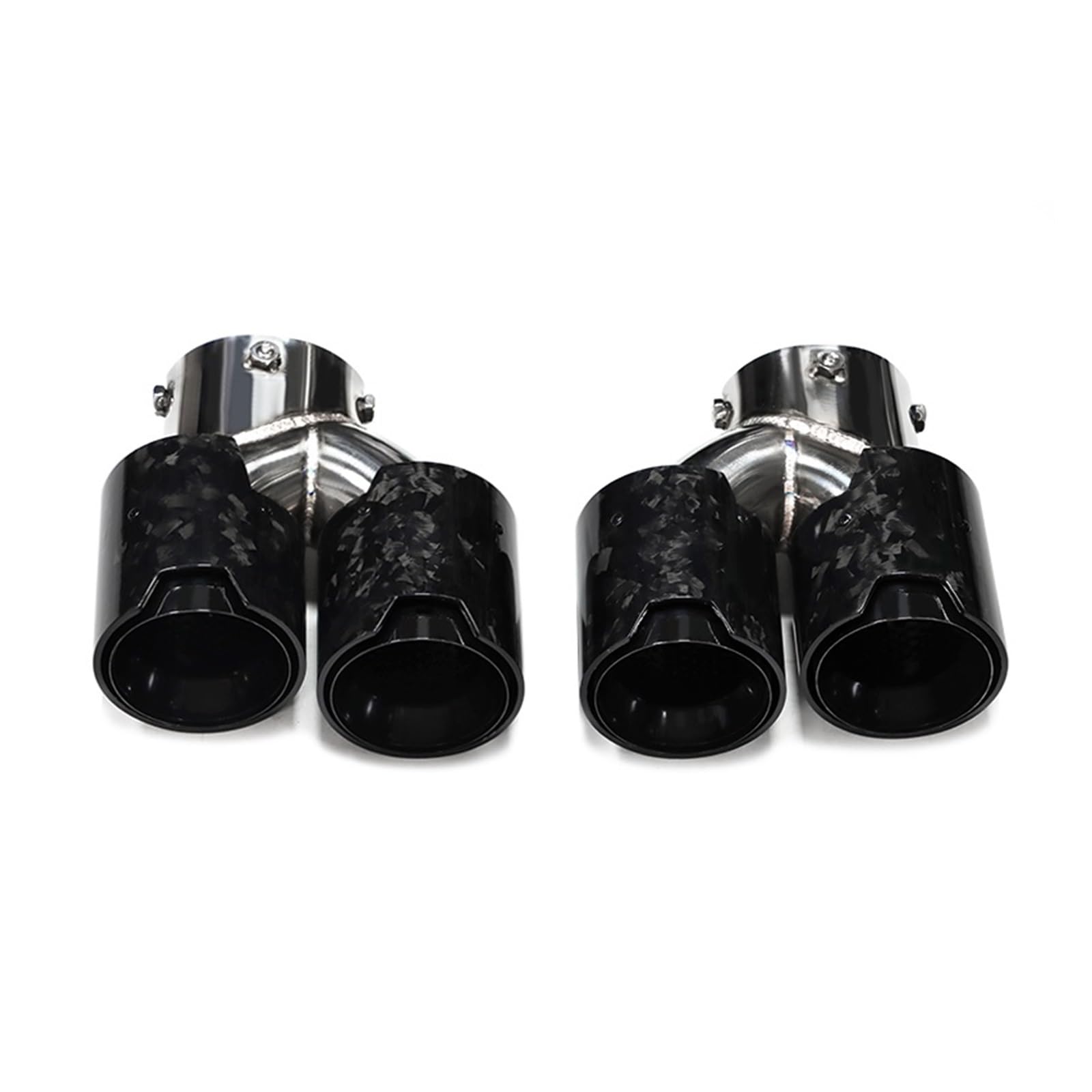Auspuffspitze Für G22 G23 G26 M440i 2021 2022+ Dual M Auspuffrohr Schalldämpfer Spitze Auspuffanlage Düse Endrohr Auspuffrohr Spitzen(Carbon Fiber K) von Axexnejv