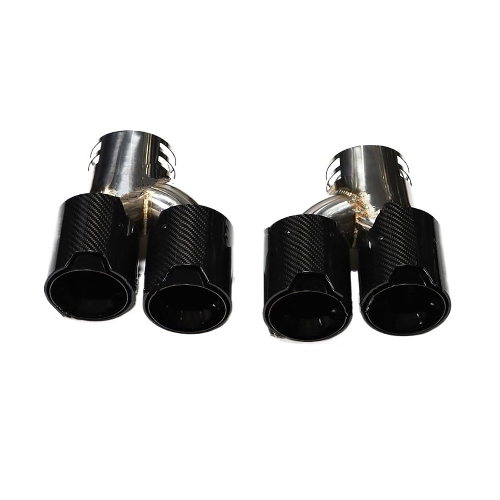 Auspuffspitze Für G22 G23 G26 M440i 2021 2022+ Dual M Auspuffrohr Schalldämpfer Spitze Auspuffanlage Düse Endrohr Auspuffrohr Spitzen(Carbon Fiber M) von Axexnejv