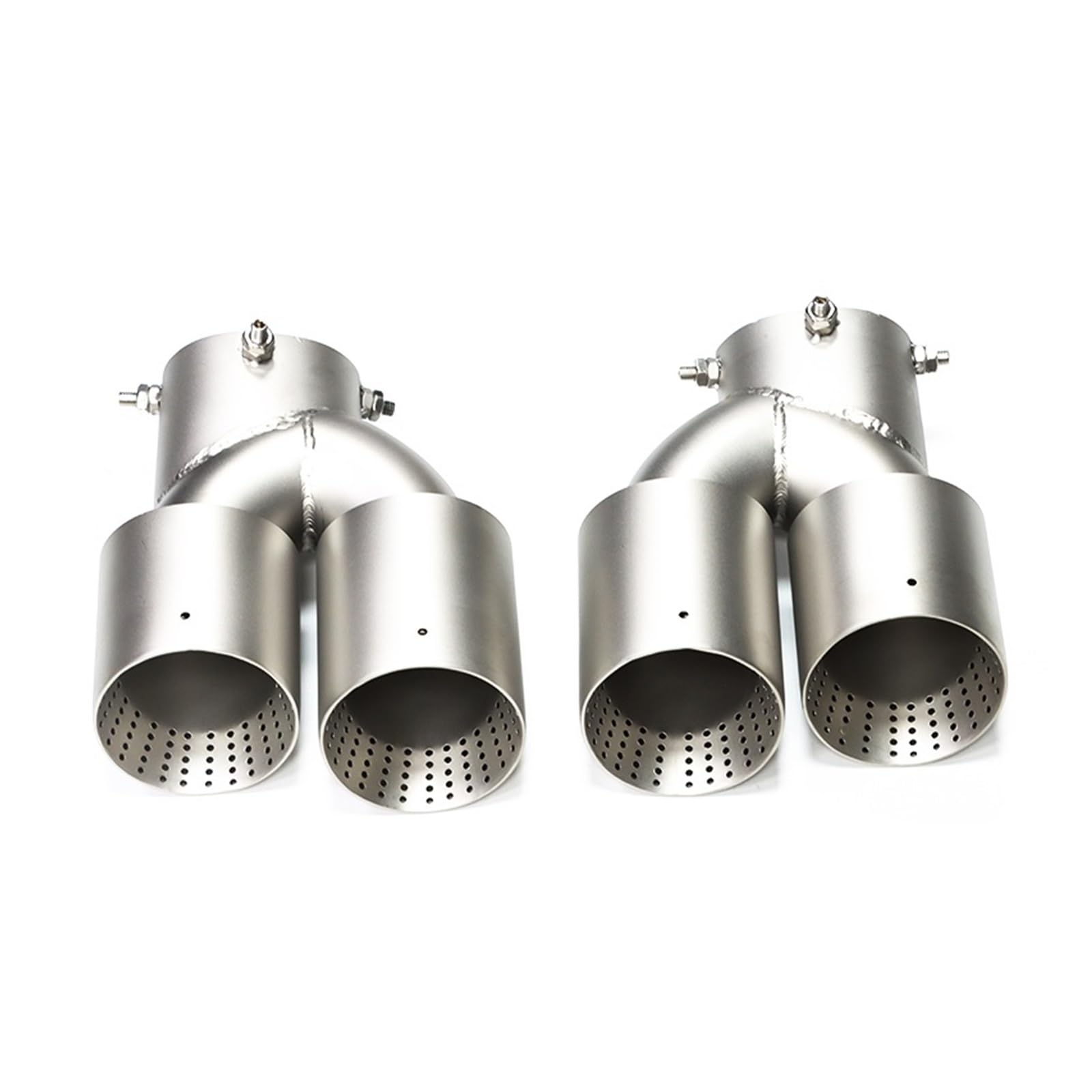 Auspuffspitze Für G22 G23 G26 M440i 2021 2022+ Dual M Auspuffrohr Schalldämpfer Spitze Auspuffanlage Düse Endrohr Auspuffrohr Spitzen(Matte SS) von Axexnejv