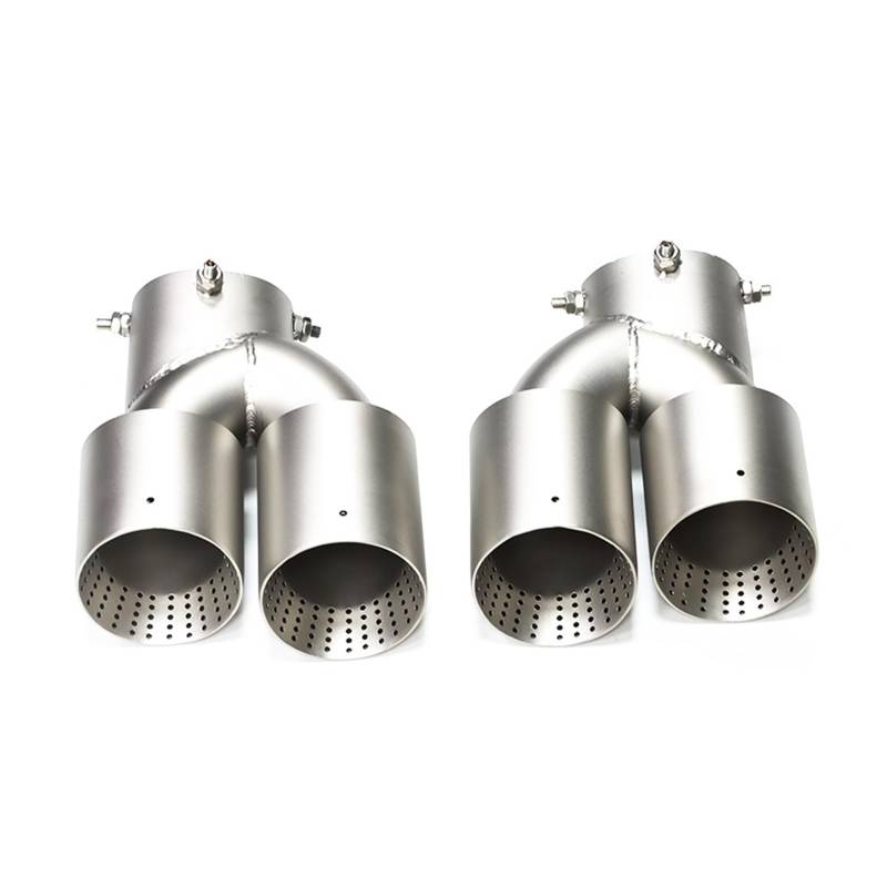 Auspuffspitze Für G22 G23 G26 M440i 2021 2022+ Dual M Auspuffrohr Schalldämpfer Spitze Auspuffanlage Düse Endrohr Auspuffrohr Spitzen(Matte SS) von Axexnejv