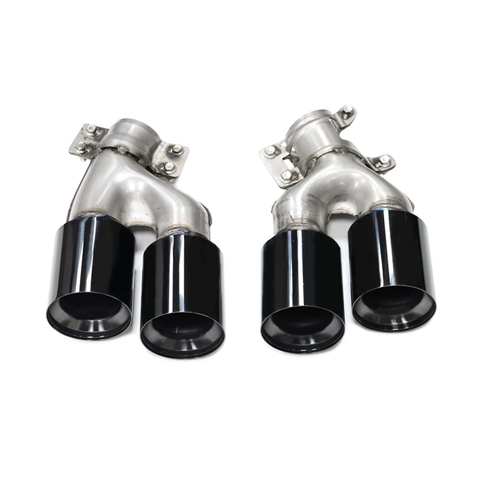 Auspuffspitze Für G30 G31 525i 528i 530i Stil Schalldämpfer Spitze Düse Endrohr Auspuff System Quad Auto Auspuff Spitze Auspuffrohr Spitzen(Schwarz) von Axexnejv