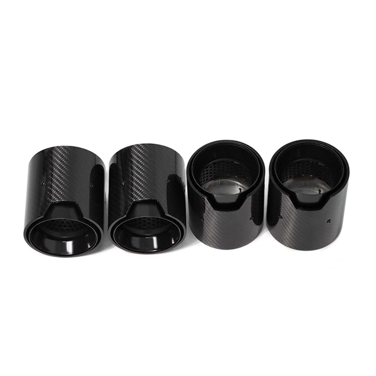 Auspuffspitze Für M2 M3 M4 Auspuffblende F80 F82 F83 F87 Tuning MP Carbonfaser-Endrohr Edelstahl-Schalldämpfer 4-teilig Auspuffrohr Spitzen(Carbon Fiber B) von Axexnejv