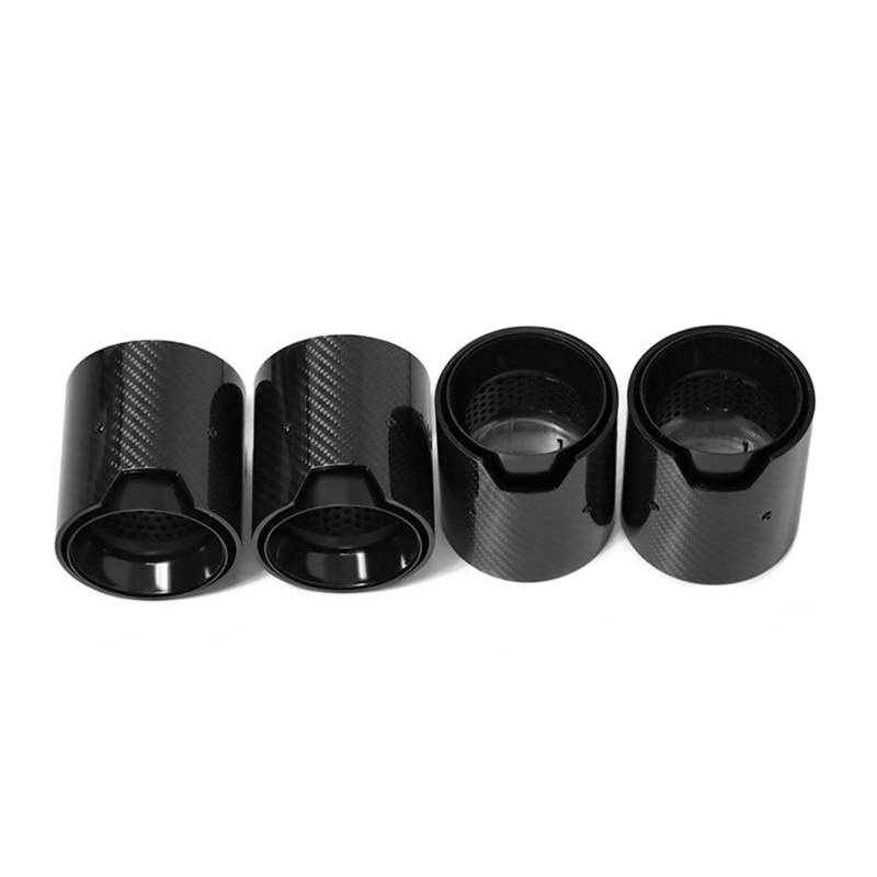 Auspuffspitze Für M2 M3 M4 Auspuffblende F80 F82 F83 F87 Tuning MP Carbonfaser-Endrohr Edelstahl-Schalldämpfer 4-teilig Auspuffrohr Spitzen(Carbon Fiber B) von Axexnejv