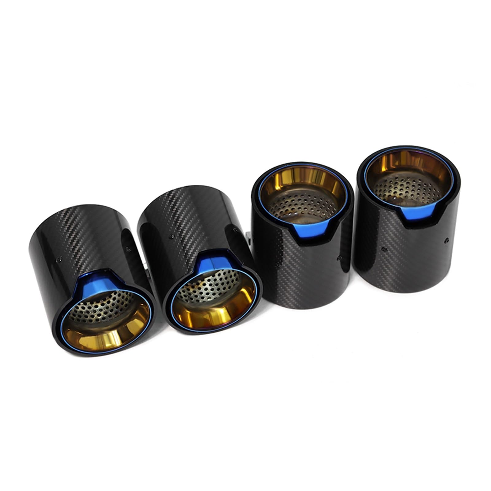 Auspuffspitze Für M2 M3 M4 Auspuffblende F80 F82 F83 F87 Tuning MP Carbonfaser-Endrohr Edelstahl-Schalldämpfer 4-teilig Auspuffrohr Spitzen(Carbon Fiber C) von Axexnejv