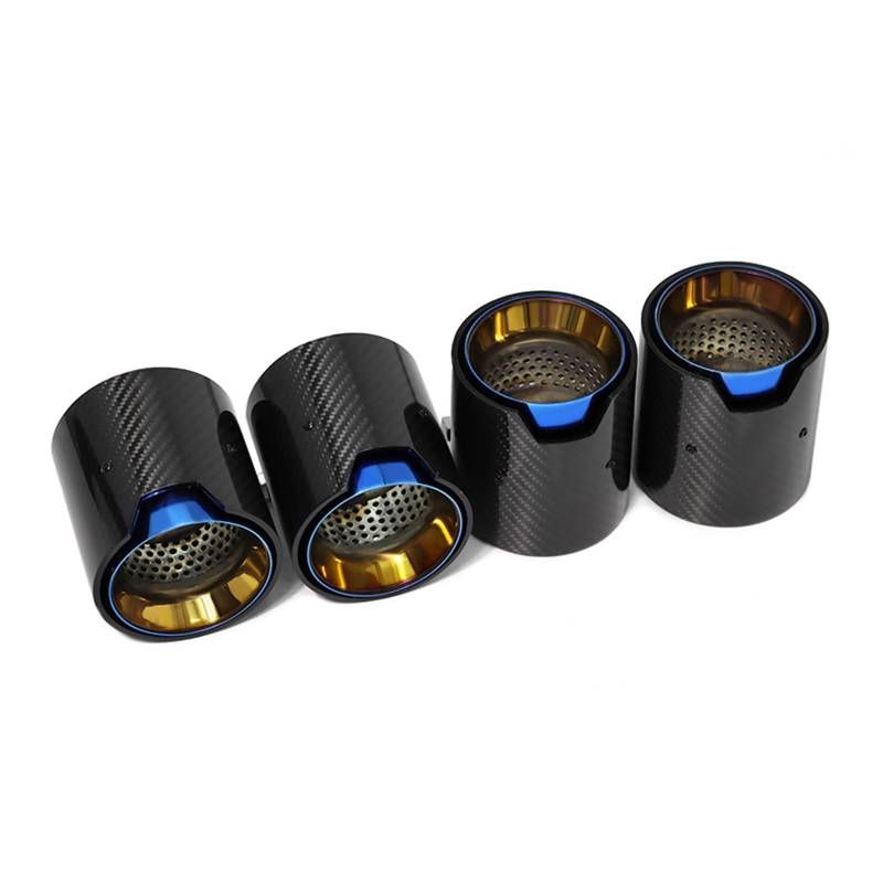 Auspuffspitze Für M2 M3 M4 Auspuffblende F80 F82 F83 F87 Tuning MP Carbonfaser-Endrohr Edelstahl-Schalldämpfer 4-teilig Auspuffrohr Spitzen(Carbon Fiber C) von Axexnejv