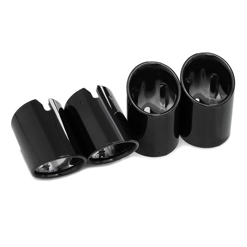 Auspuffspitze Für M2 M3 M4 F80 F82 F83 F87 Auspuffblende Schalldämpfer Auspuffblende Düse Auto Auspuff Auspuff Endrohr Auspuffrohr Spitzen(Black 4 pieces) von Axexnejv