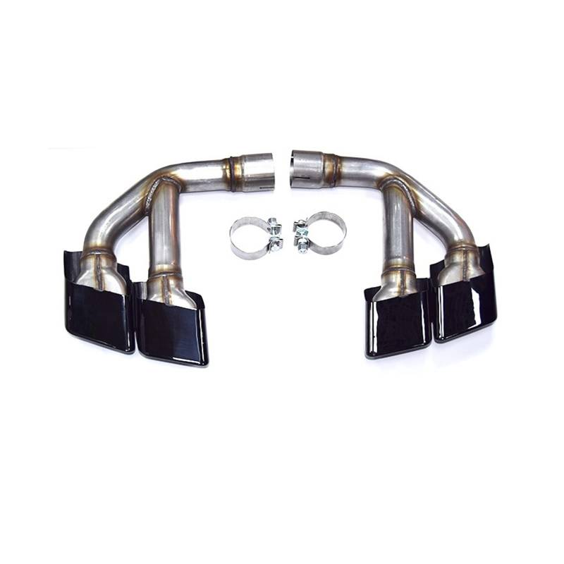 Auspuffspitze Für Q7 4M 2.0t 3.0t SQ7 2015-2019 Design Quad Square Tips Auspuffanlage Düsenschalldämpfer Spitze 304 Edelstahl Auspuffrohr Spitzen(3.0t Petrol Black) von Axexnejv